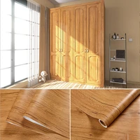 vinyl waterproof wood grain wall stickers self adhesive wallpapers for kitchen countertops cabinets drawer decor stickers