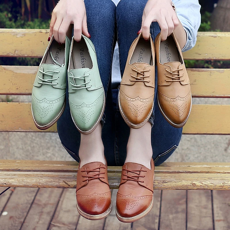 Новинка 2020 женские туфли формальные классические в стиле броги женская