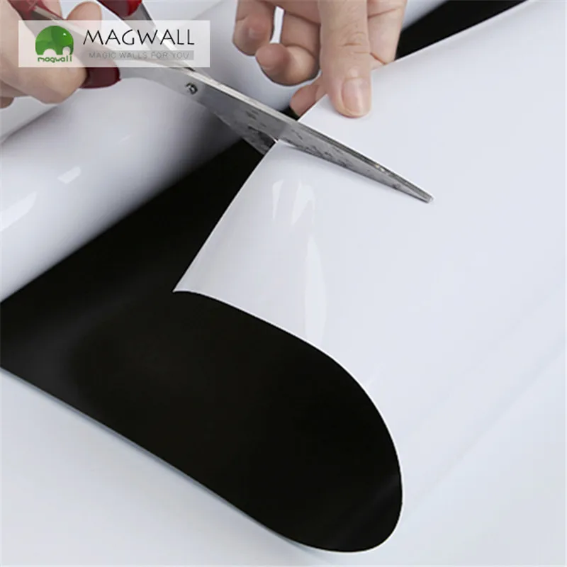 Magnetic double-layer white board 1.2*3.6m dry erase office whiteboard marker writing wallpaper
