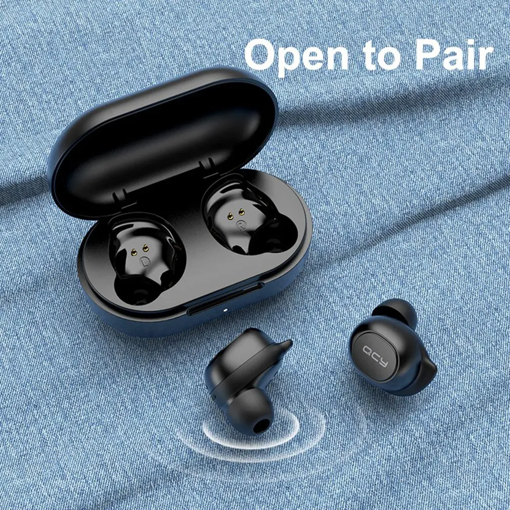 

QCY T9 Automatic Pairing Ergonomic Design True Basic Wireless Earphones Faster Connection Bilateral Stereo Earphones