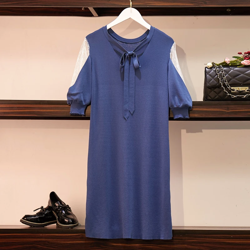 Настоящая женская одежда большого размера толстый мм весенне-летнее французское