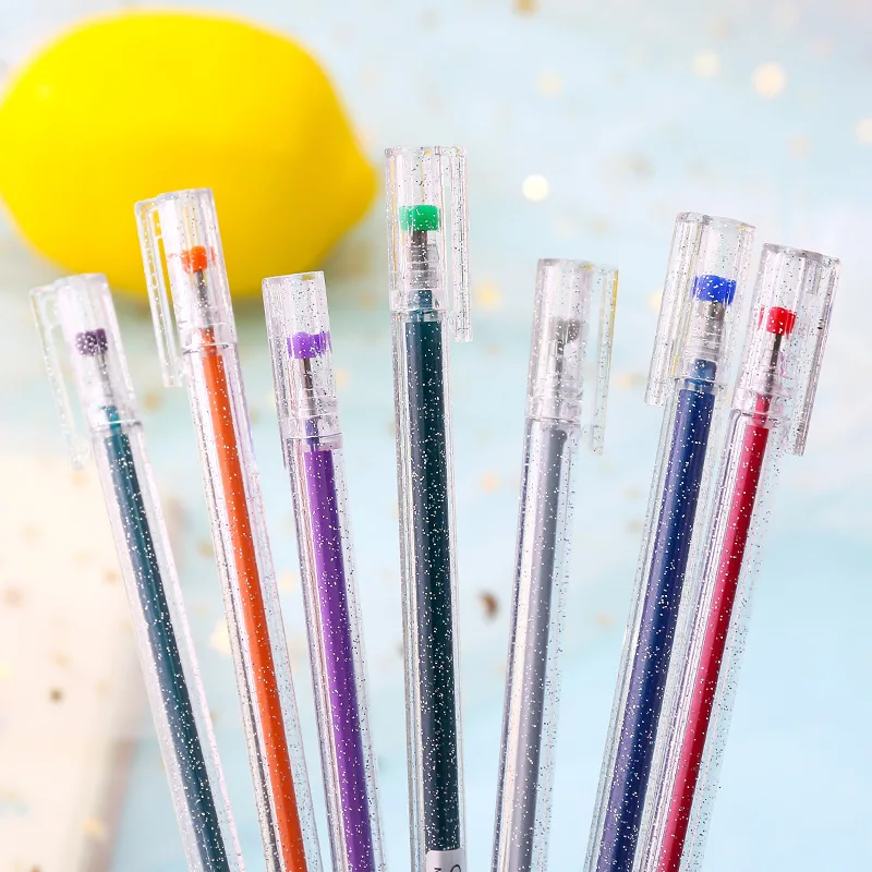 1 шт. блестящая гелевая ручка школьный маркер для письма акварельная подарок