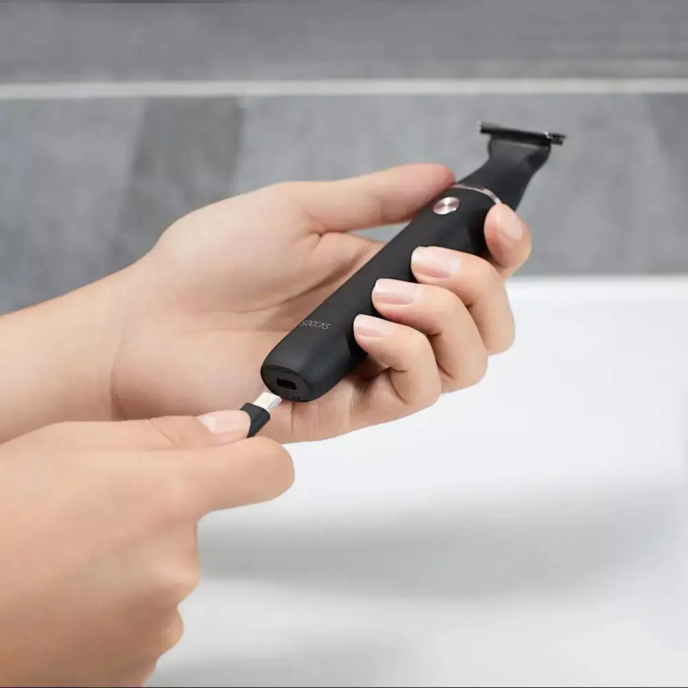 Оригинальная электробритва Xiaomi Small T-Blade Black трехстороннее лезвие для быстрого
