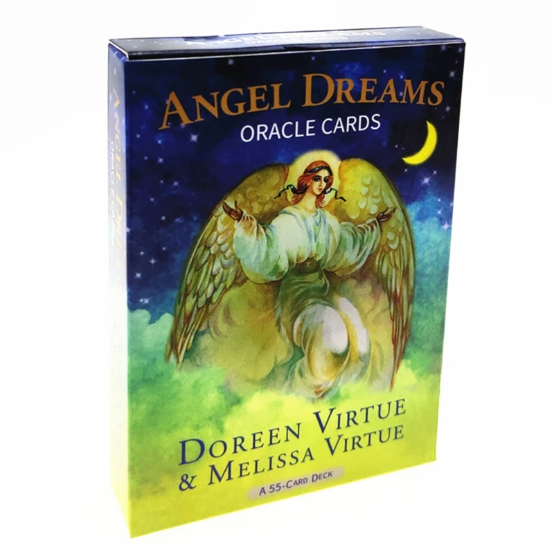 

Angel Dreams Oracle Cards Full English 55 Cards Deck Tarots Divination Fate Family Party Board Game