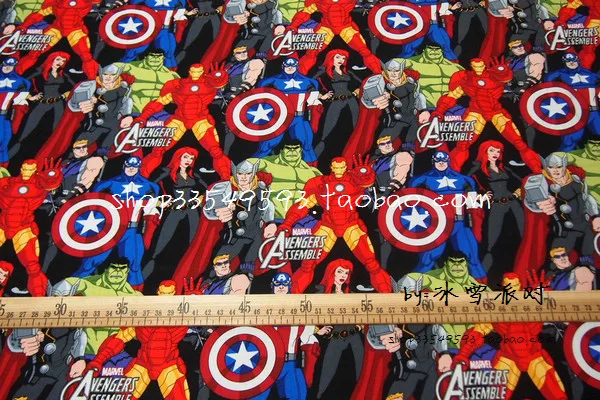 140X100 см Marvel супер герой мстители хлопок пятностойкая ткань для девочки пошив одежды пэчворк DIY шитье
