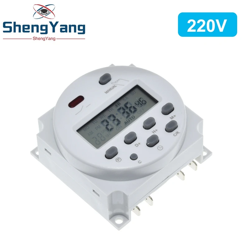 CN101A LCD time switch 12V 24V 110V 220V Time Relay Street lamp billboard power supply timer WITHOUT waterproof box | Электронные