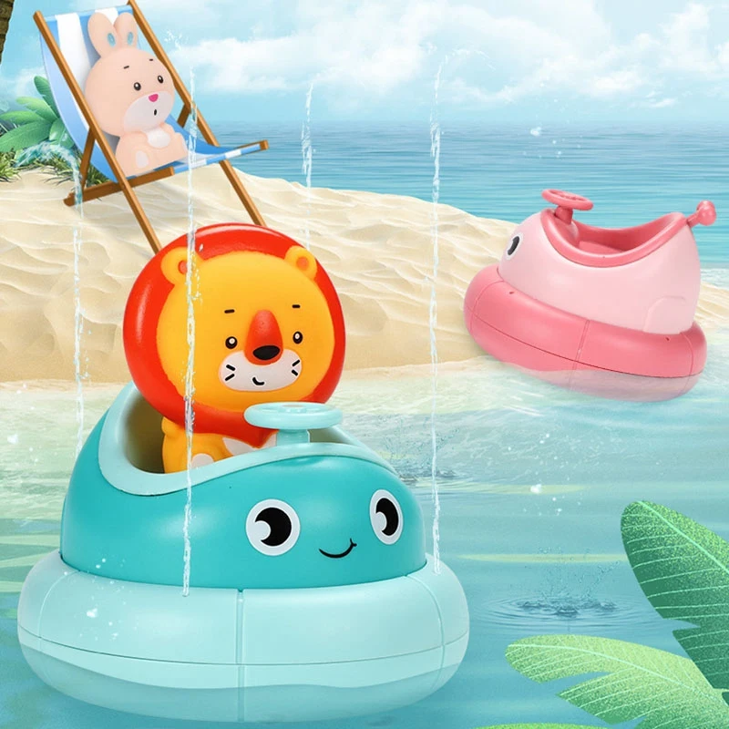 

Bath Toy Rotates Floats Spray Water Shower Toy Battery Powered Pool Swimming Bathtub Toys for Toddlers