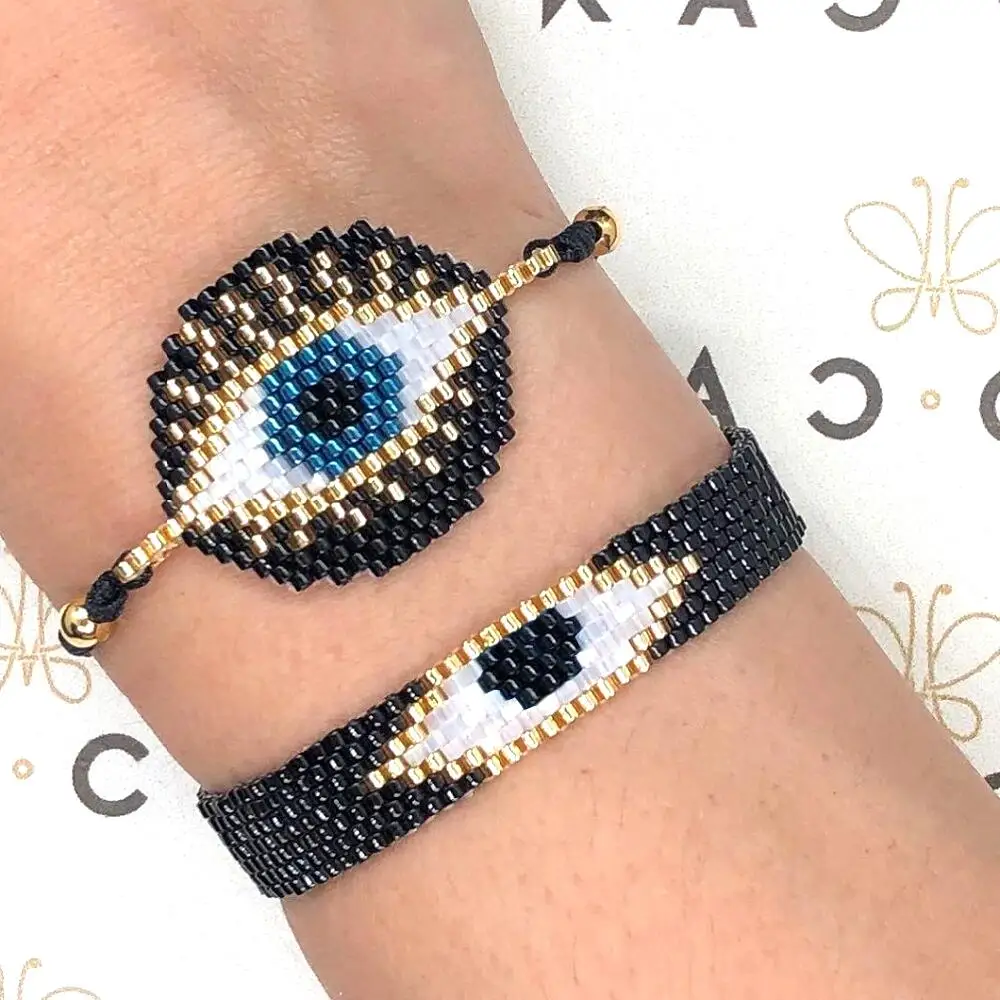 Go2boho турецкий глаз браслет подарок Миюки Женщины сглаза Pulseras Mujer 2020 ювелирные