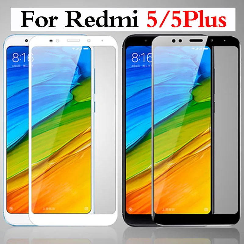 Полное покрытие из закаленного стекла для Xiao mi Red Re hyo 5 5plus Защитная пленка экрана
