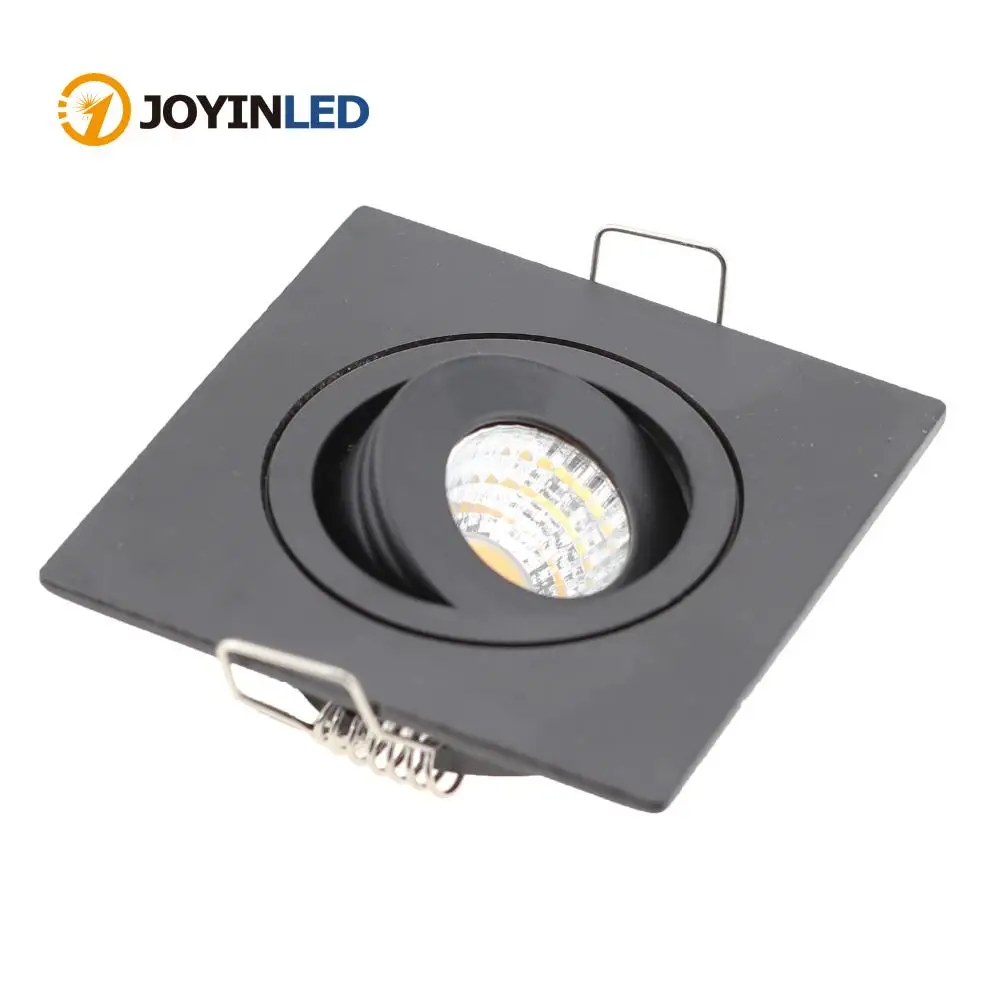 

10pcs Square Recessed LED Dimmable Downlight COB 3W AC90-260V DC12V LED Ceiling Spot Light LED Ceiling Lamp For Indoor Lighting