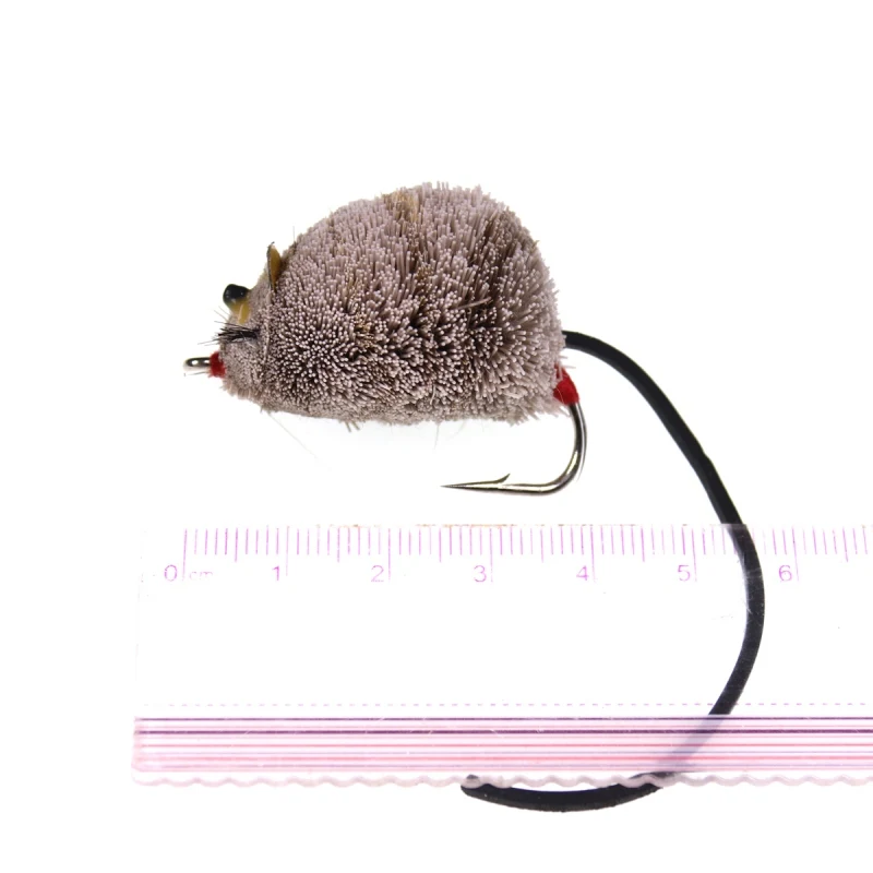 1 шт. Винтаж нахлыстом Мышь Форма приманка с крюком в виде змеи большими ловли