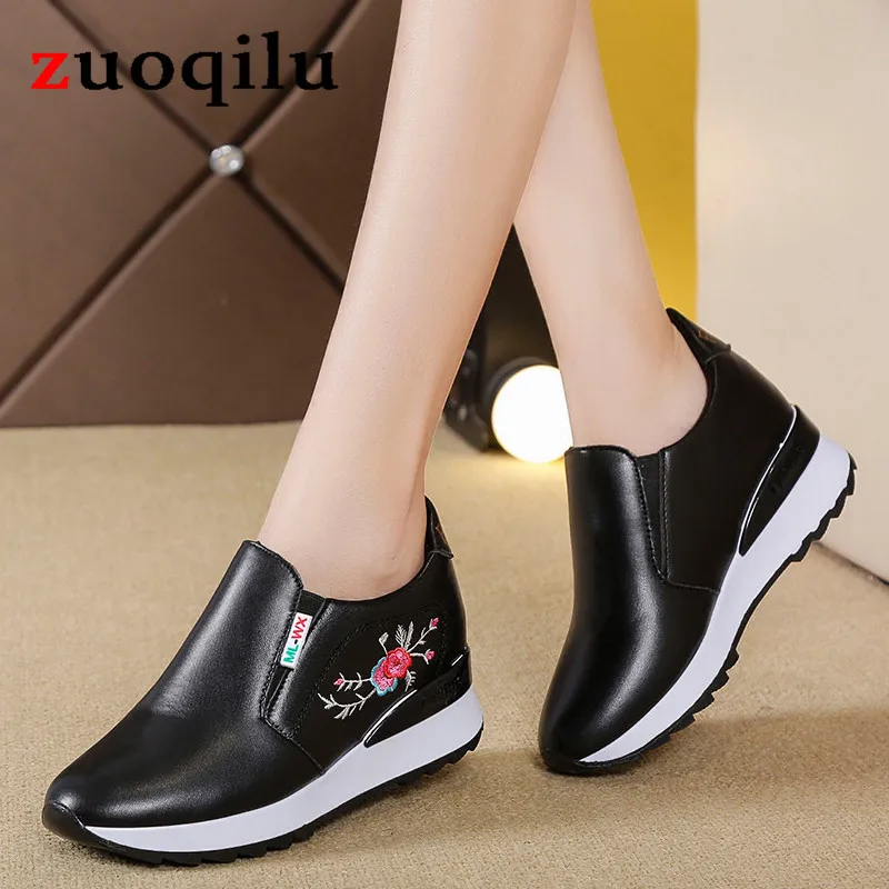 

Height Increasing Sneakers Wedges Platform Sneakers Slip On Woman White Shoes Sapatos Feminino 2020 Wedges Shoes For Women