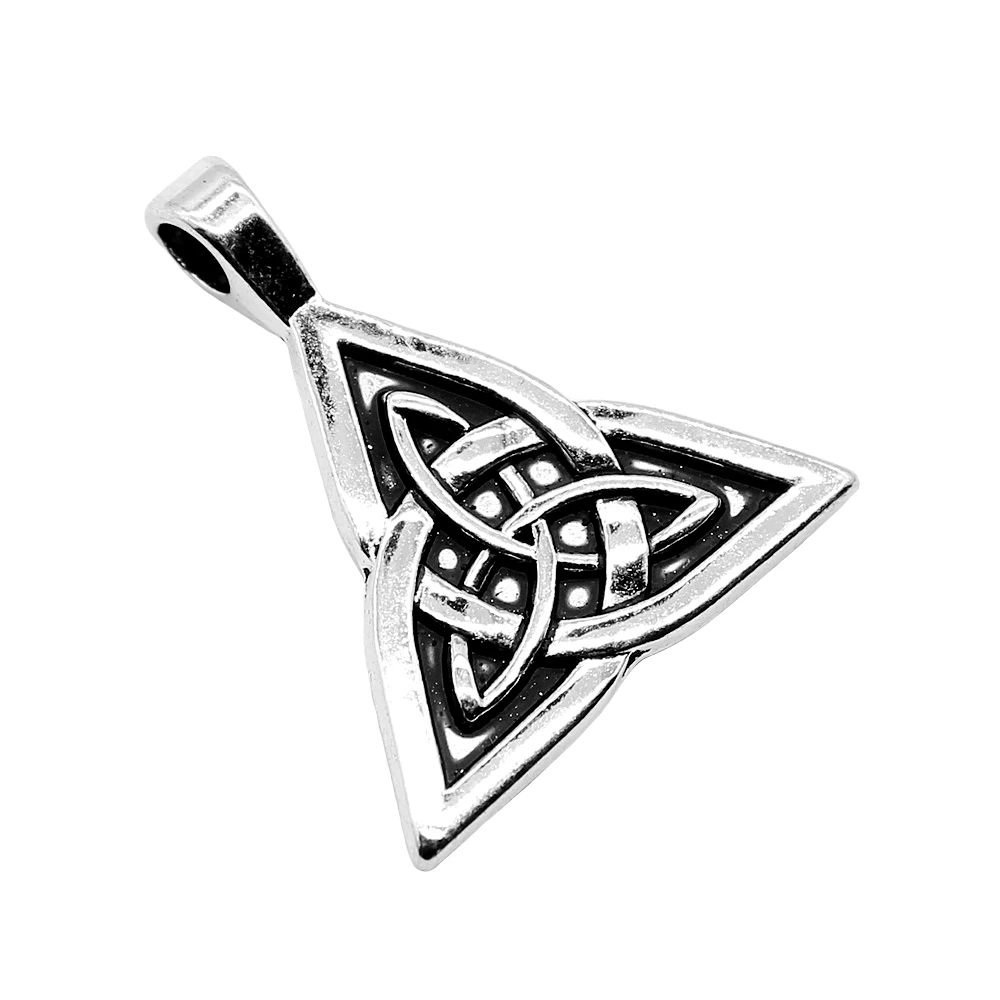 

4Pcs 28x24mm Double Sided Triquetra Symbol Charms For Jewelry Making DIY Jewelry Findings Antique Silver Color Alloy Charms