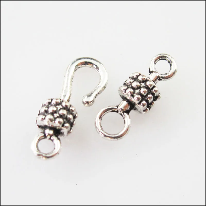 Мода в общей сложности 20 блоков Тибетский серебристый цвет баррель браслет