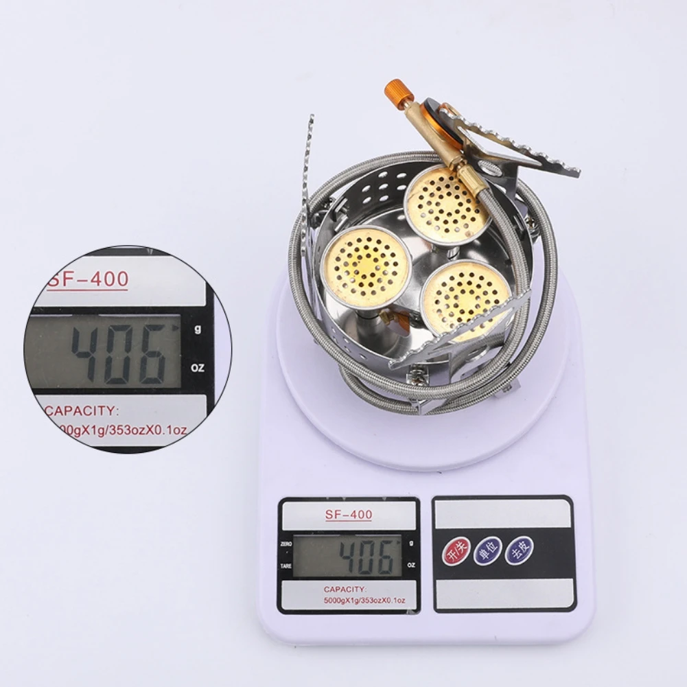 

Долговечная Туристическая газовая горелка высокой мощности, практичная с пластиковой коробкой, плетеным шлангом и защитой от ветра