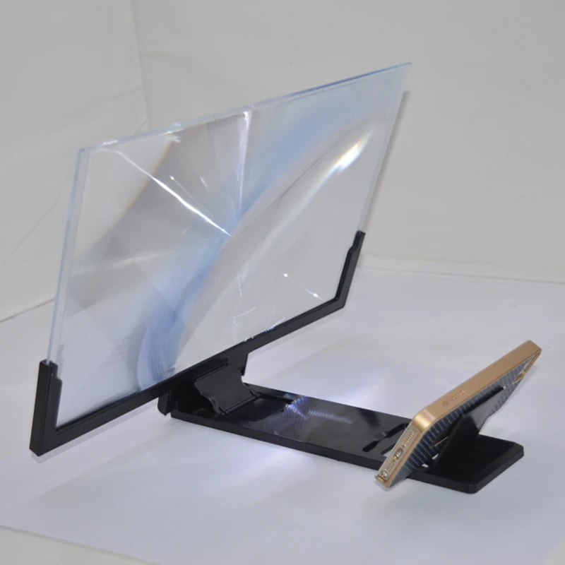

14inch 3D Screen Amplifier Mobile Phone Magnifier Bracket Cellphone Holder Video Screen Enlarged Folding Smartphone Stand Holder