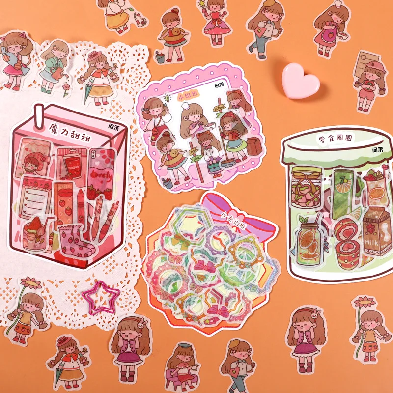 

40pcs/lot Kawaii Stationery Stickers cute Magic sweet Diary Decorative Mobile Stickers Scrapbooking DIY Craft Stickers