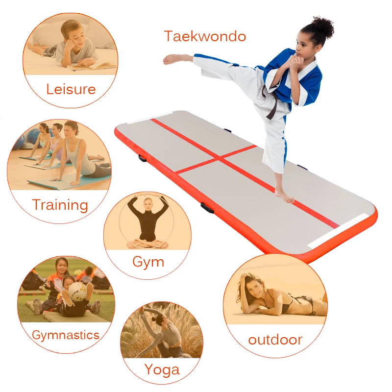 Promotion ! 5M Inflatable Air Tumble Track Free Pump Floor DWF Material Trampoline Sport Mat For High Jump | Игрушки и хобби