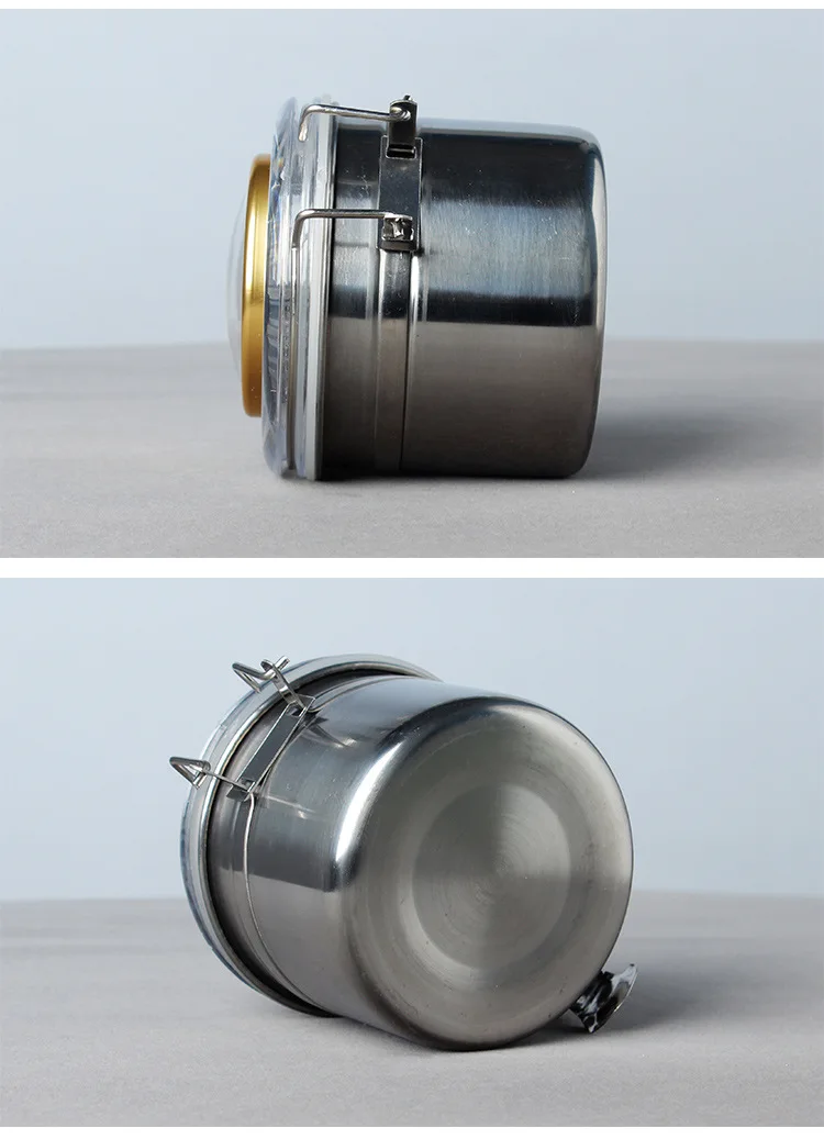 Контейнер из нержавеющей стали для хранения табака с защитой от запаха