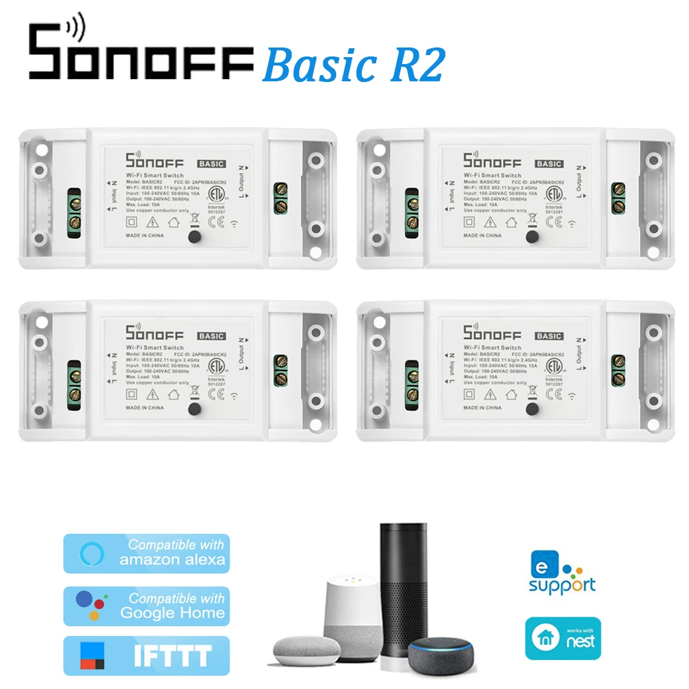 Умный беспроводной пульт дистанционного управления ITEAD Sonoff Basic R2 Wi Fi модуль