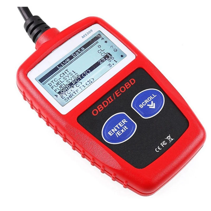MS309 OBD2 Авто сканер считывания кодов двигателя для IPhone X/iphone KIA/Isuzu /Honda/Mitsubishi/Hyundai и