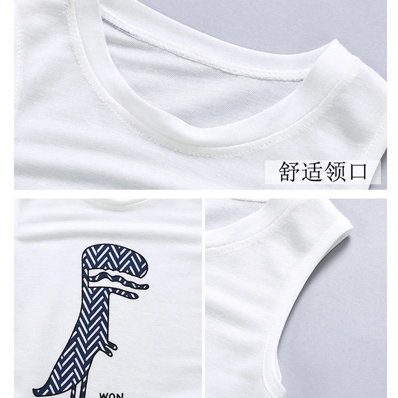 

Baby Boy Clothing Set Cute Summer Infant Cartoon Vest Children Boys Clothes Shorts Suit for Kids Outfit 1 2 3 4 5 6 7 Years