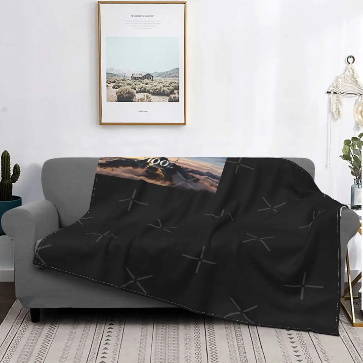 

Manta de forro polar a cuadros para cama, colcha с логотипом «Aago de Supreme», 100