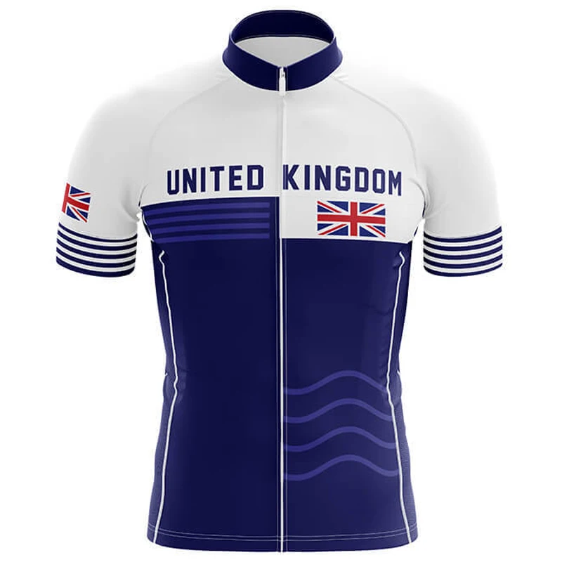 Новая британская летняя одежда с коротким рукавом для велоспорта джерси горного