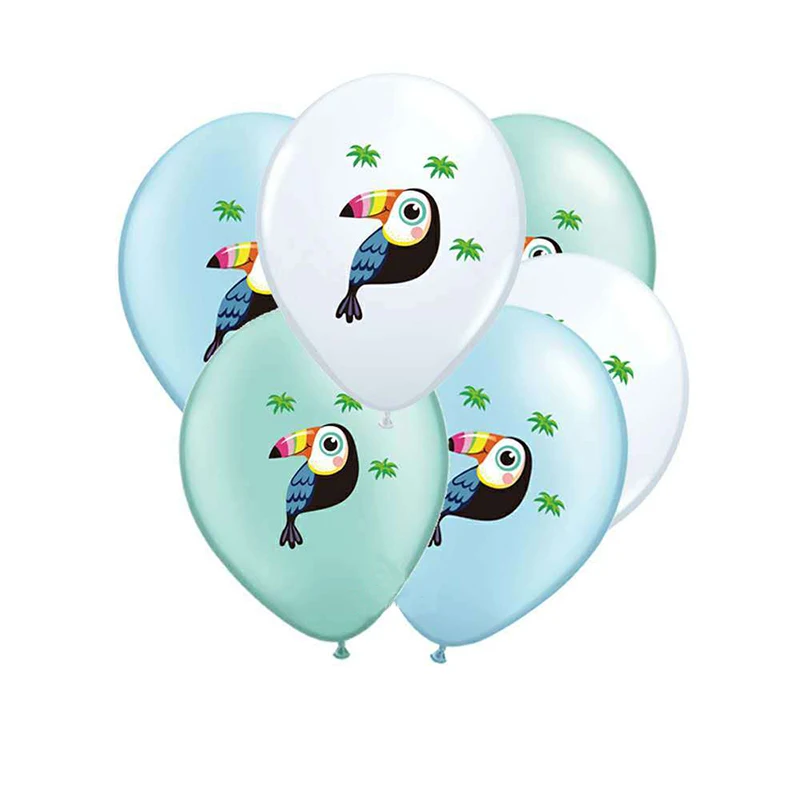 Латексные шары Toucan 12 дюймов круглые шарики с животными украшение для дня