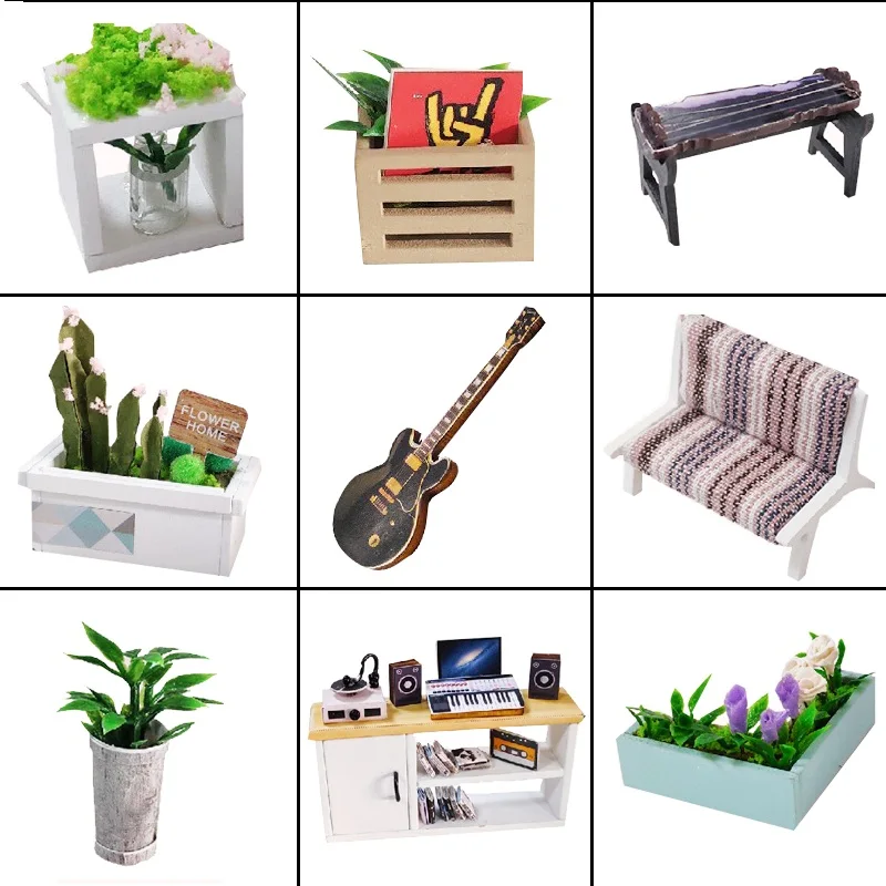 

DIY Dollhouse Wooden Doll House with Dust Covers Miniature Doll House Furniture Kit Casa Led Toys for Children Birthday Gifts