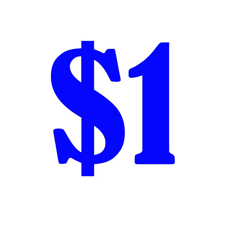 

Extra Fee for your order $1