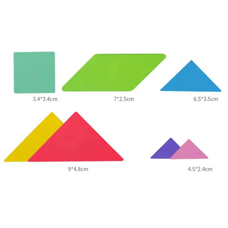 

96 Puzzles Magnetic Tangram Kids Toys Montessori Educational Magic Book Suit