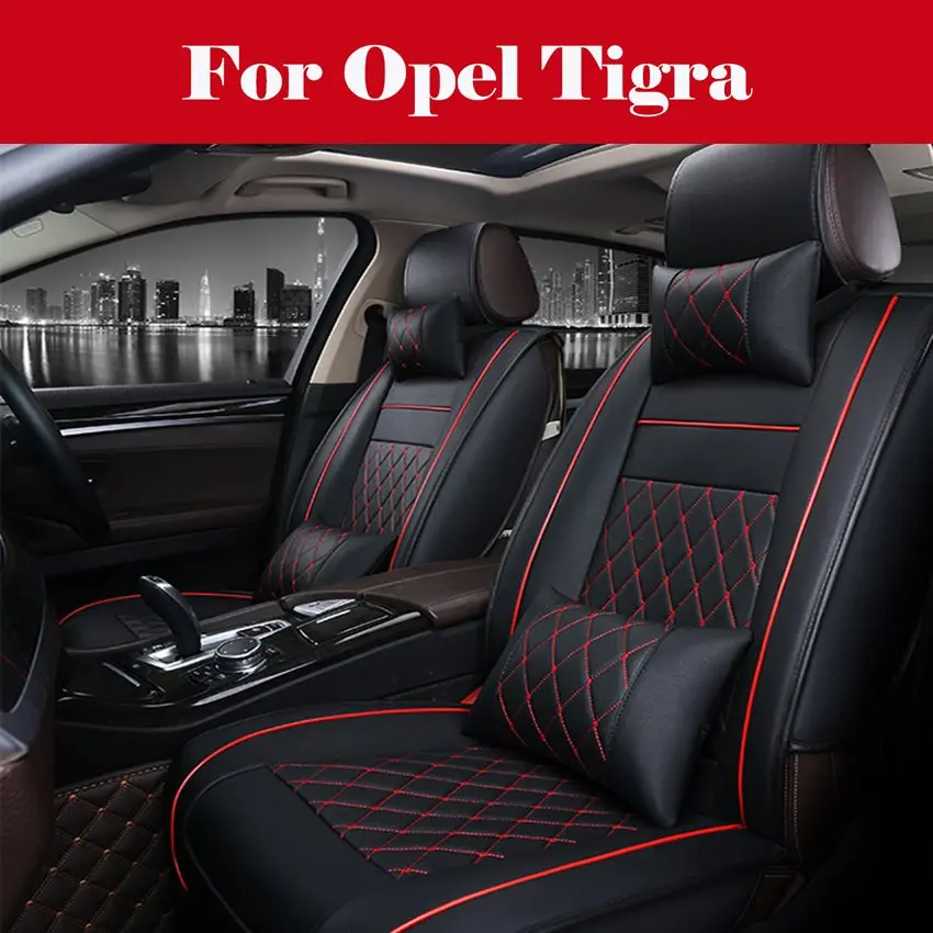 

New luxury Leather car seat covers car styling PU Leather Car Seat Cover Seat cushion For Opel Tigra