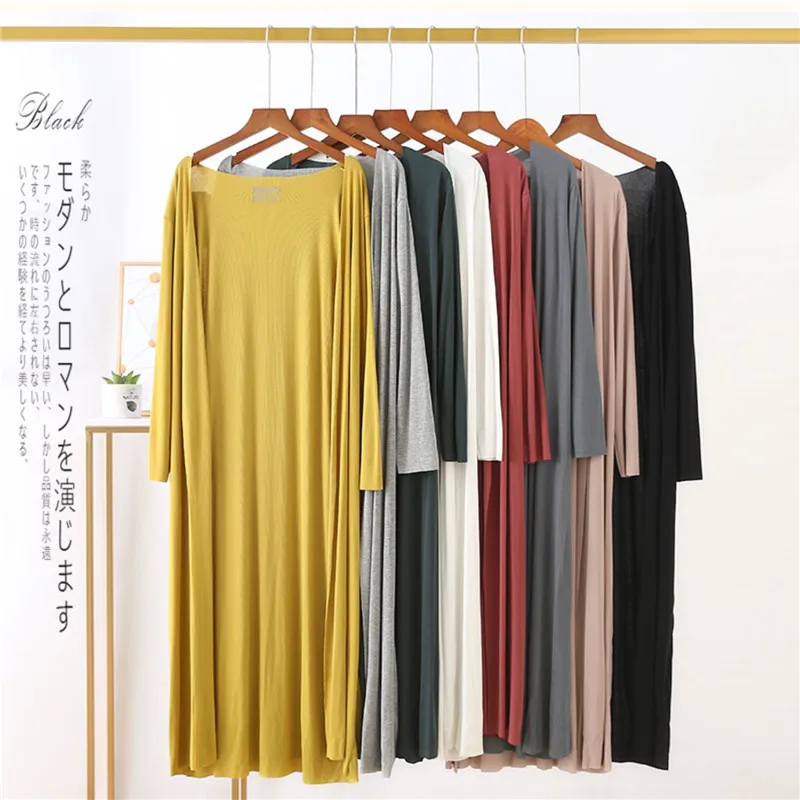 

Кардиган женский из модала, с длинным рукавом, лето-осень