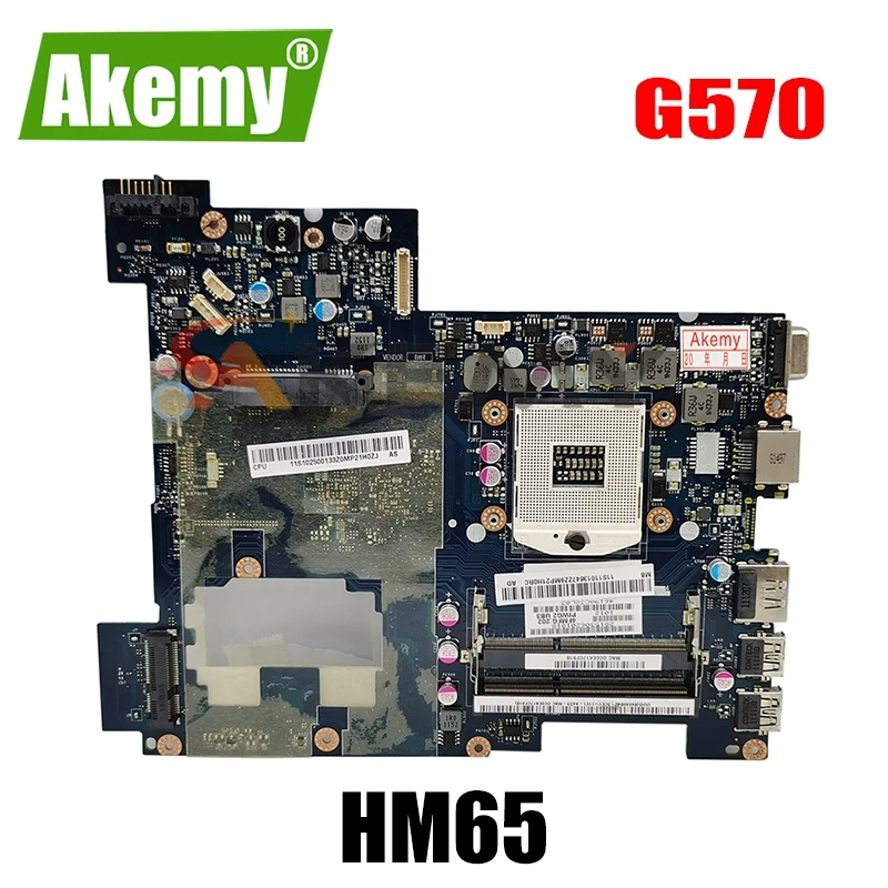 

Материнская плата для ноутбука LENOVO Ideapad G570 HM65, материнская плата PIWG2 LA-675AP DDR3, полностью протестирована