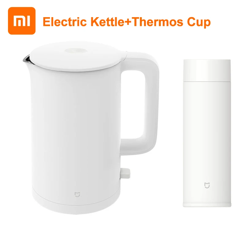 Xiaomi Mijia Электрический чайник термос с чашкой быстрого кипячения из нержавеющей