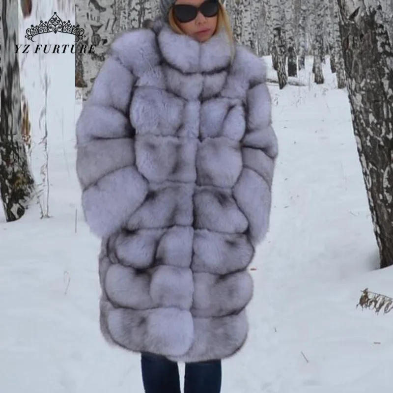 Новое модное пальто из натурального меха женское длинное стильное натуральной
