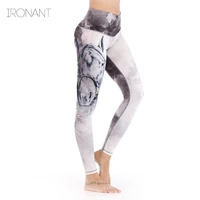 women printed dye ombre yoga pants stretchy sports leggings dry fit fitness sportswear gym tight running trousers workout