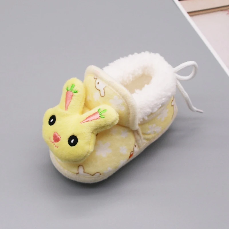 

Winter Baby Girls Shoes Princess Newborn First Walkers Soft Soled Sweet Infant Toddler Kids Girl Footwear Shoes