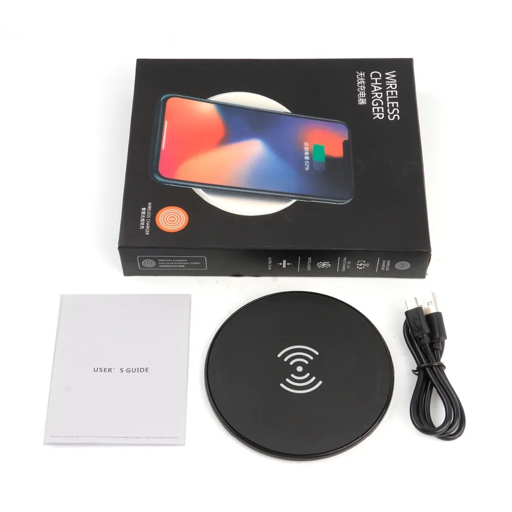 Беспроводное зарядное устройство qi для android телефонов 6 7 8 x iphone X xiao mi samsung galaxy s8 plus