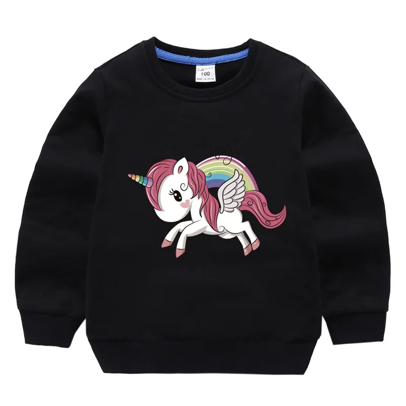 New Unicorn Hoodies Kids Sweatshirts Fashion Cotton Clothes Baby Toddler Girls Coat Boys Pullovers | Детская одежда и обувь