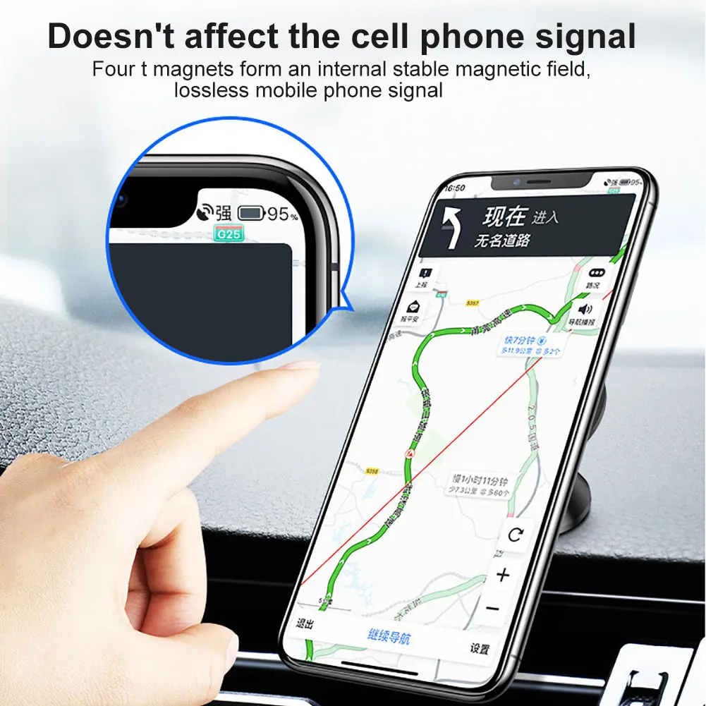 Держатель для телефона из магнитного сплава с поворотом на 360 градусов|Подставки