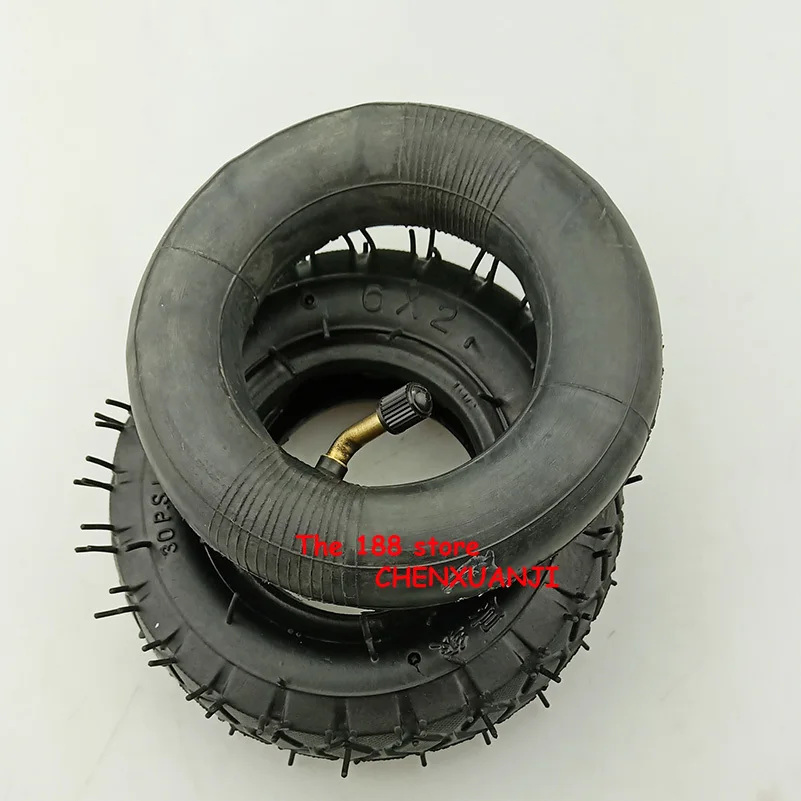 

160mm Pneumatic Tyre Electric Scooter Pneumatic Wheel 6x2 Tire with Inner Tube 6x2 fits Electric Scooter for Modified Wheel