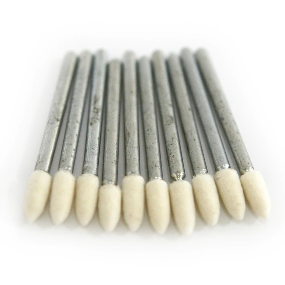 30 шт. 4 мм 6 шерсть Полировочный шлифовальный диск Полировочная головка ДРЕЛЬ Dremel