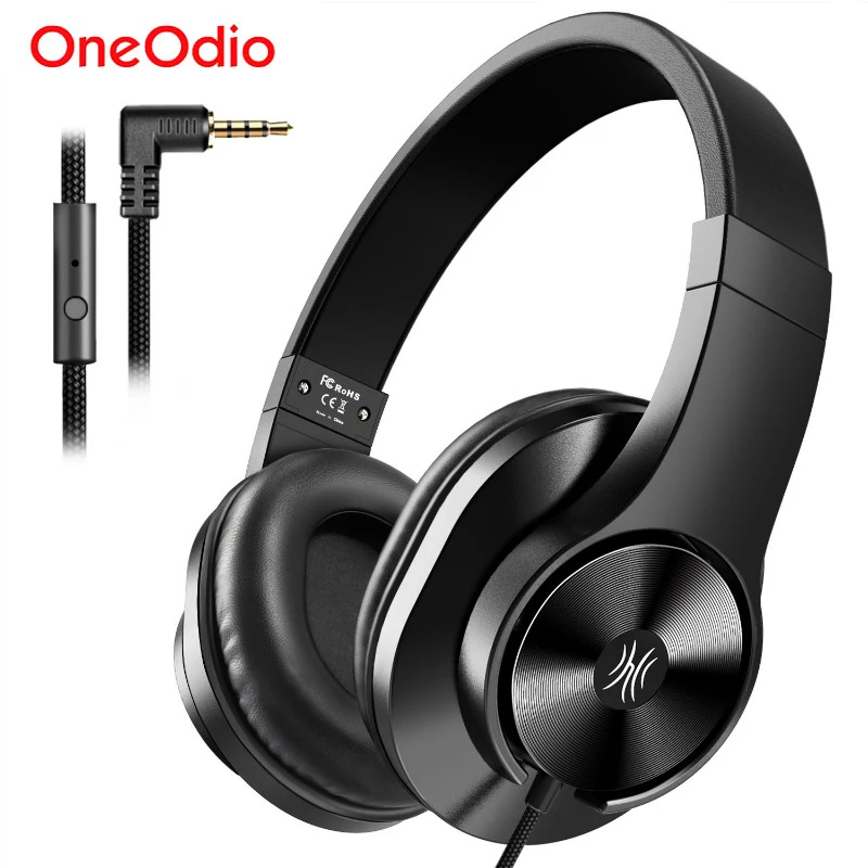 Oneodio T3 3 5 мм проводные наушники Портативный стерео по сравнению с обручем для