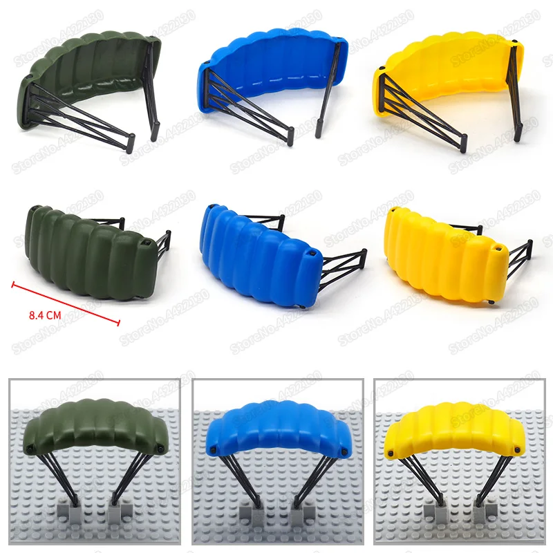 Военный парашютный строительный блок армейский солдат оборудование Moc WW2