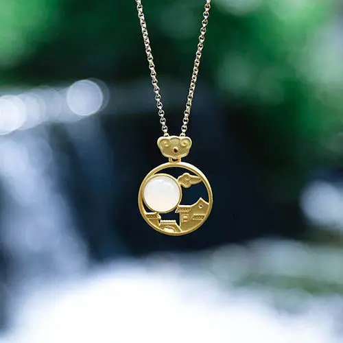 

Natural Hetian Jade White Jade White Jade Antique Pendant Necklace Pendant Jade Necklace Classical Jewelr jade pendant