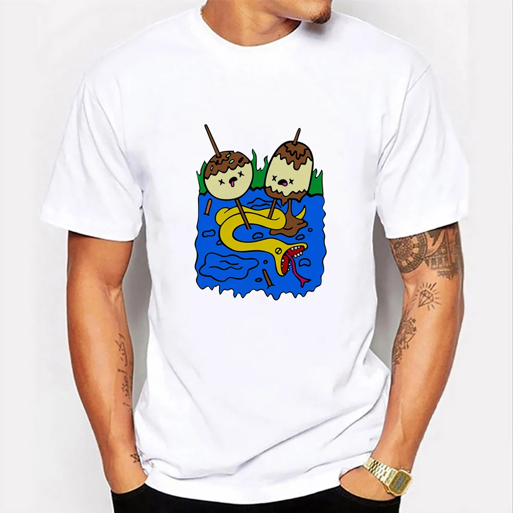 

2021 Summer Men Tshirts Streetwear Cool Top Clothes Male Print Short Sleeve O-neck Funny Rock Graphic T Shirts