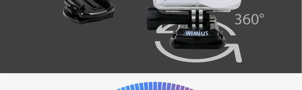WIMIUS 4K Ultra HD спортивная экшн-камера WiFi 170D уличная спортивная камера Экшн-камера 40 м водонепроницаемая видео запись камеры для шлемов
