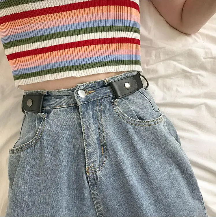 Ремень эластичный для джинсов мужчин и женщин без пряжки | Аксессуары одежды